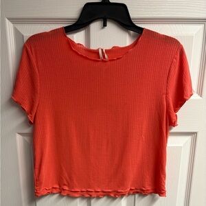 Anthropologie Lightweight Viscose Blend Cropped Top Size Medium